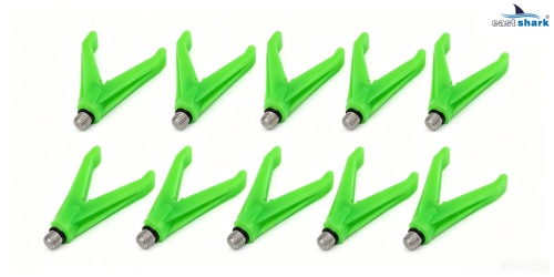 Рогатуля пластиковая "V" зеленая (уп.10шт)