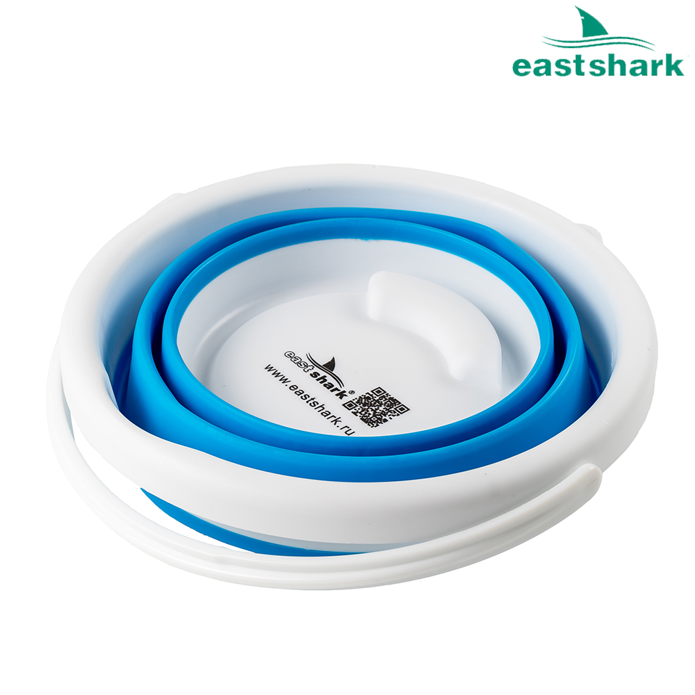 Ведро круглое складное 33*20*25 10л синее