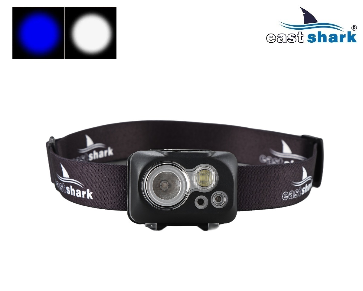 Фонарь налобный EastShark SLS-22922 синий свет