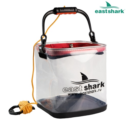 Ведро для замеса прикормки EastShark прозрачное D 24