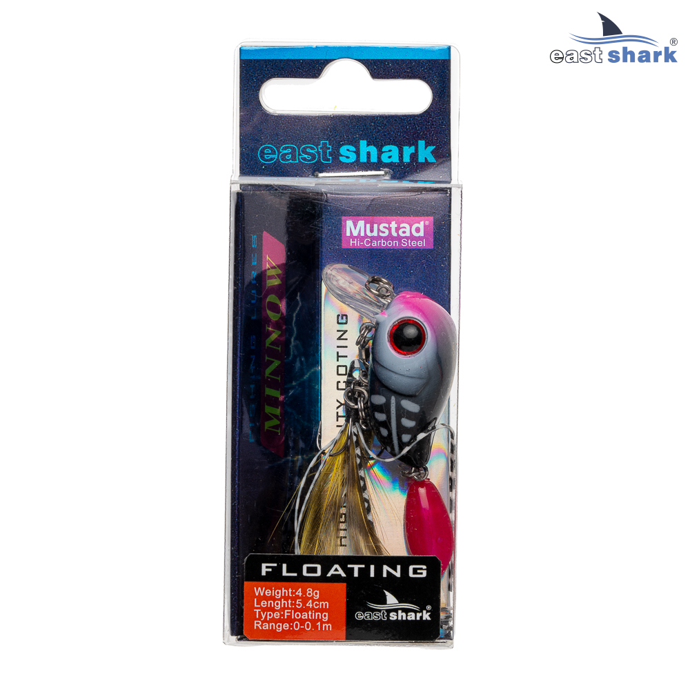 Воблер EastShark Hybrid 5.4см. 4.8г. 0-0.1m Floating col.#013