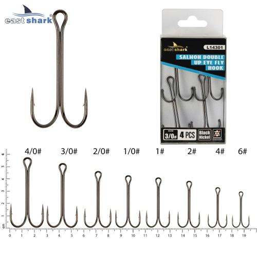 Крючок двойной EastShark Double Hook №3/0 (уп.4 шт)