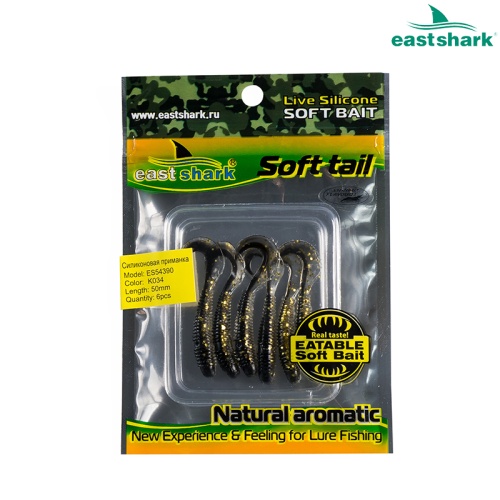 Силиконовая приманка ES54390 50 мм (6 шт/уп) color: K034