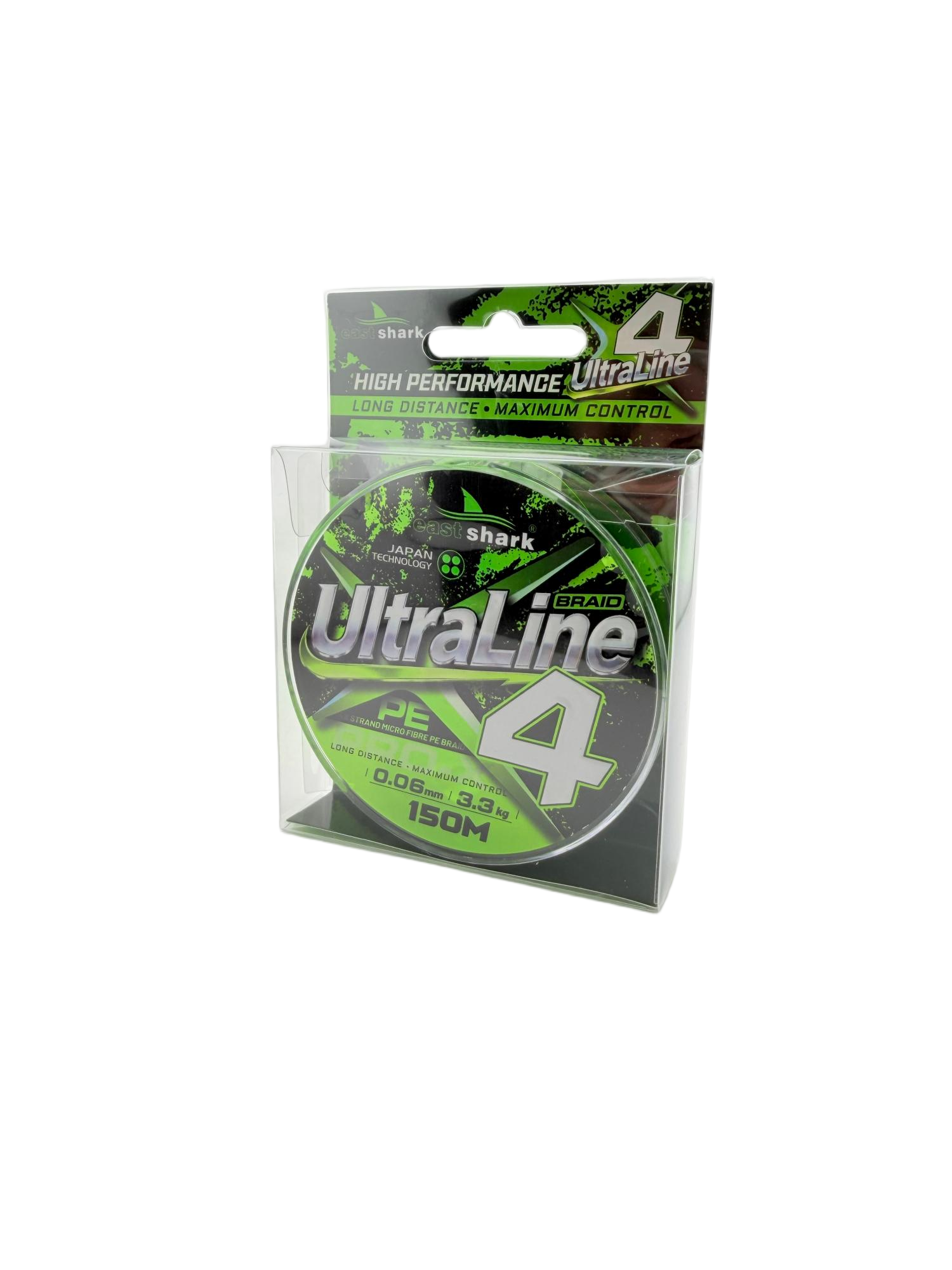 Шнур EastShark Ultra Line X4 150м 0,04мм зеленый