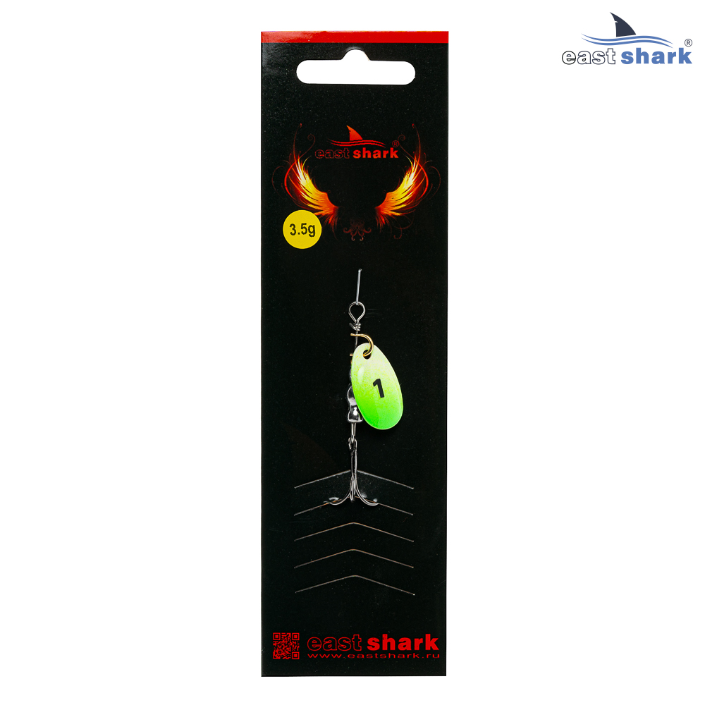 Блесна вращающаяся (уп./5шт.) EastShark Screw размер-1 (3.5 грамм) col.#739
