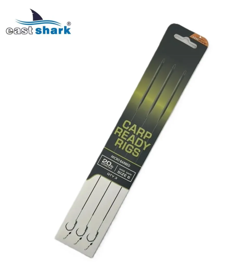 Поводки EastShark уп./3шт. TEFLON V-claw №6