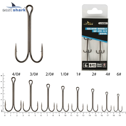 Крючок двойной EastShark Double Hook №6 (уп.6 шт)