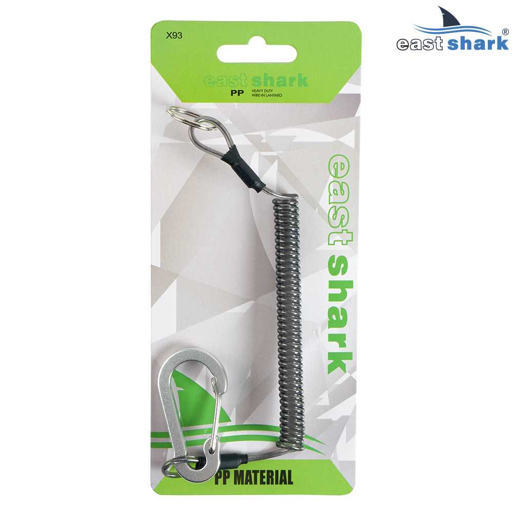 Поясной карабин EastShark X 93 серебристый