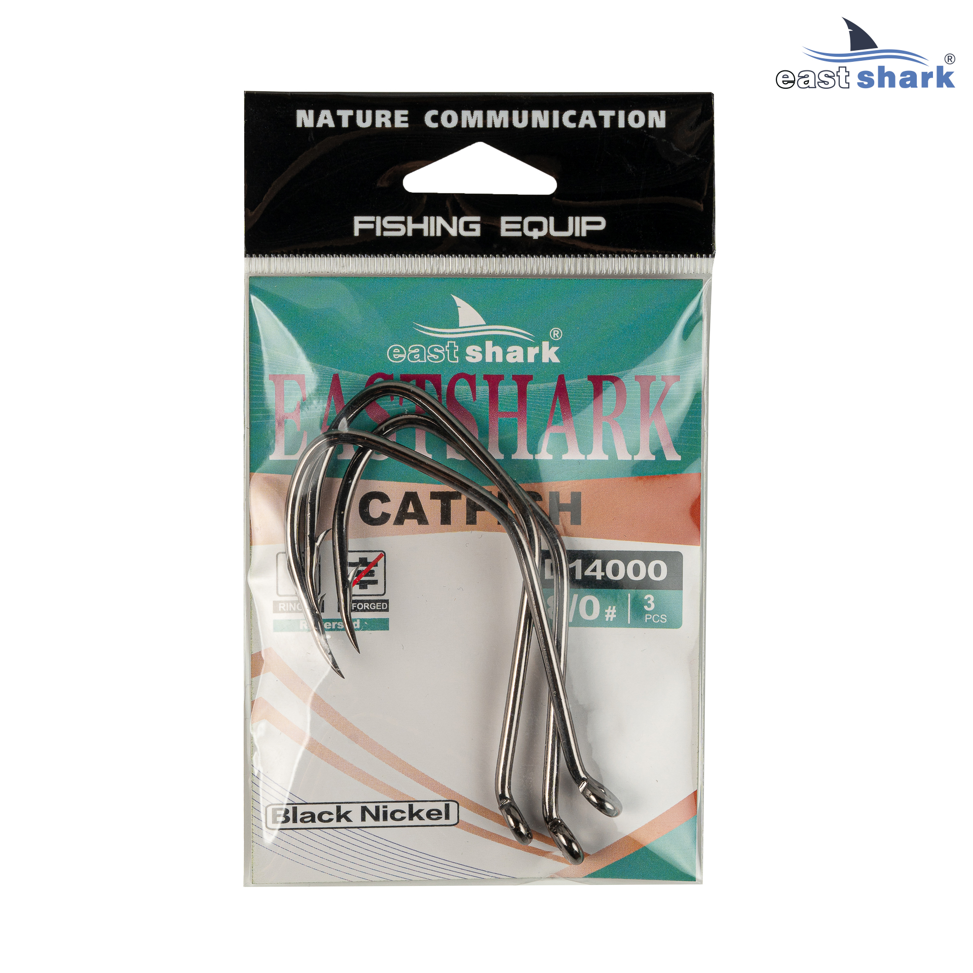 Крючок одинарный EastShark Catfish №4/0 (уп.7 шт)