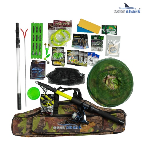 Набор рыболовных принадлежностей в чехле для донной ловли (1 удилище композит Delta 3,6 м)