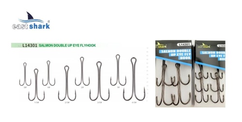 Крючок двойной EastShark Double Hook №1 (уп.6 шт)