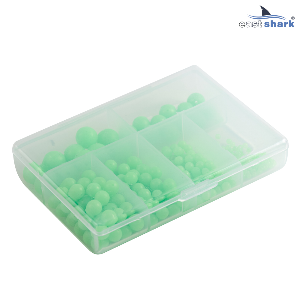 Набор пластиковых бусин XA-9038-B фосфорные зеленые