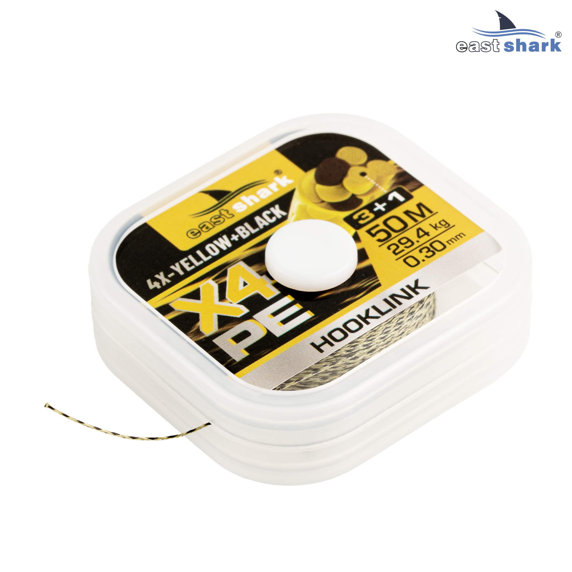 Поводковый материал 50m-X4 yellow camo 0.10mm