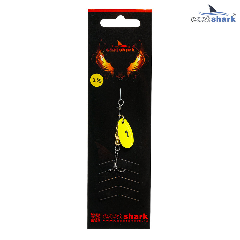Блесна вращающаяся (уп./5шт.) EastShark Screw размер-1 (3.5 грамм) col.#791