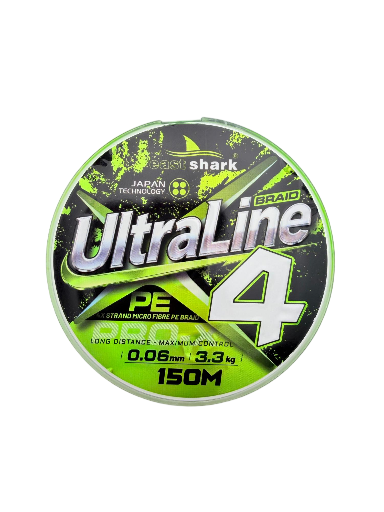 Шнур EastShark Ultra Line X4 150м 0,04мм зеленый